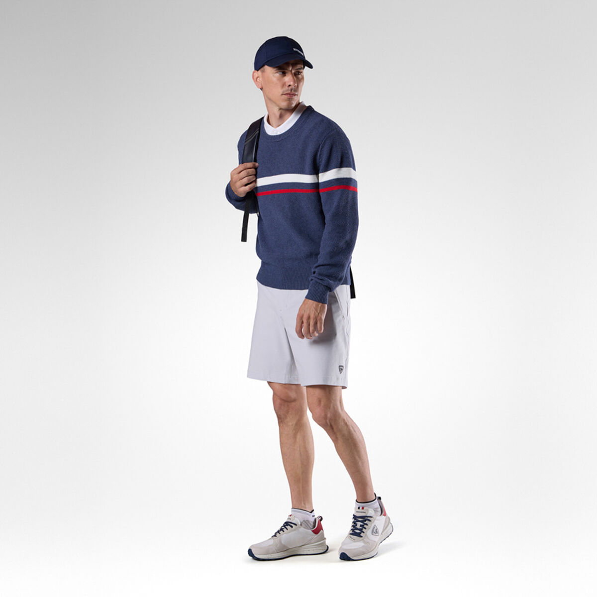 Rossignol Men's Knit Crewneck Sweater Blue